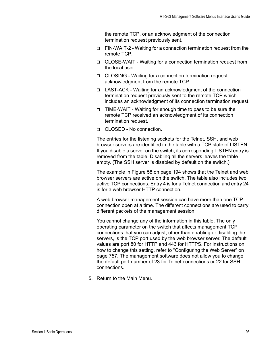 Allied Telesis AT-S63 User Manual | Page 195 / 908
