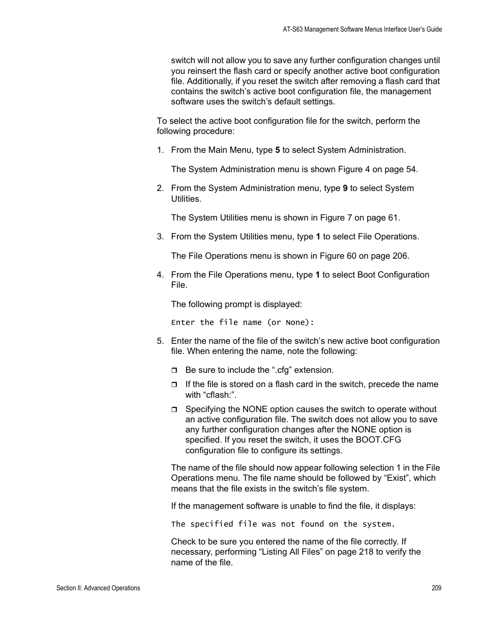 Allied Telesis AT-S63 User Manual | Page 209 / 908