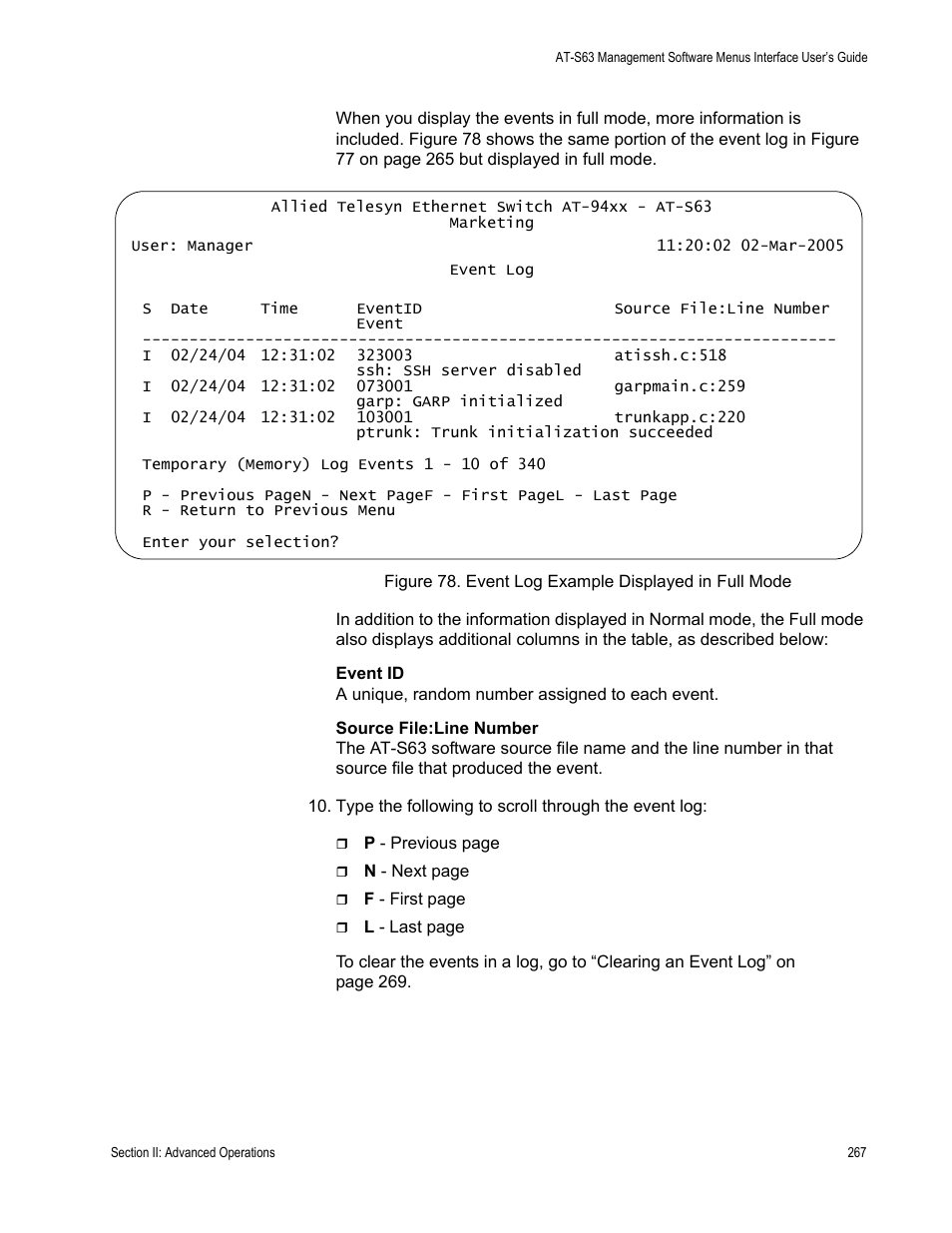 Allied Telesis AT-S63 User Manual | Page 267 / 908
