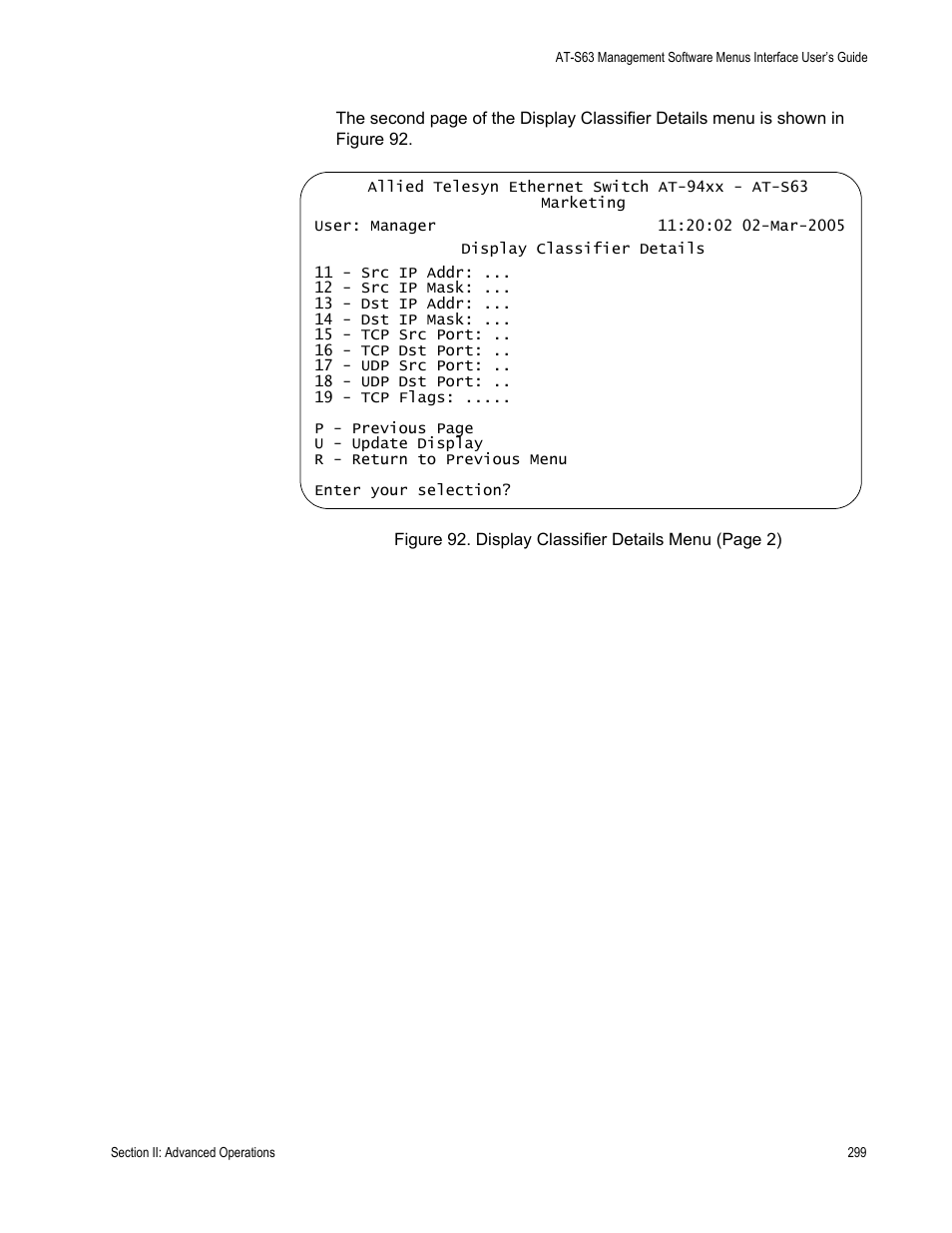 Allied Telesis AT-S63 User Manual | Page 299 / 908