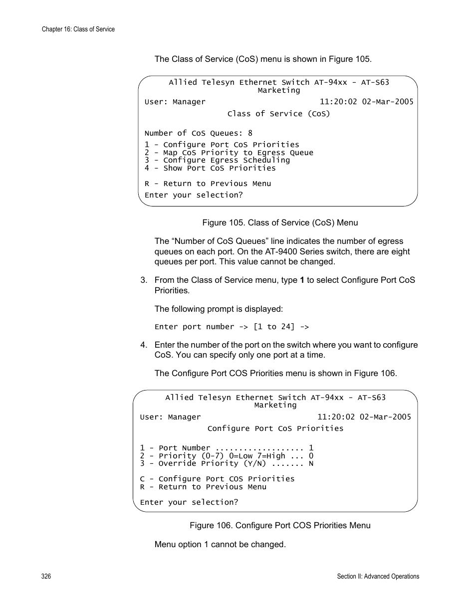 Allied Telesis AT-S63 User Manual | Page 326 / 908