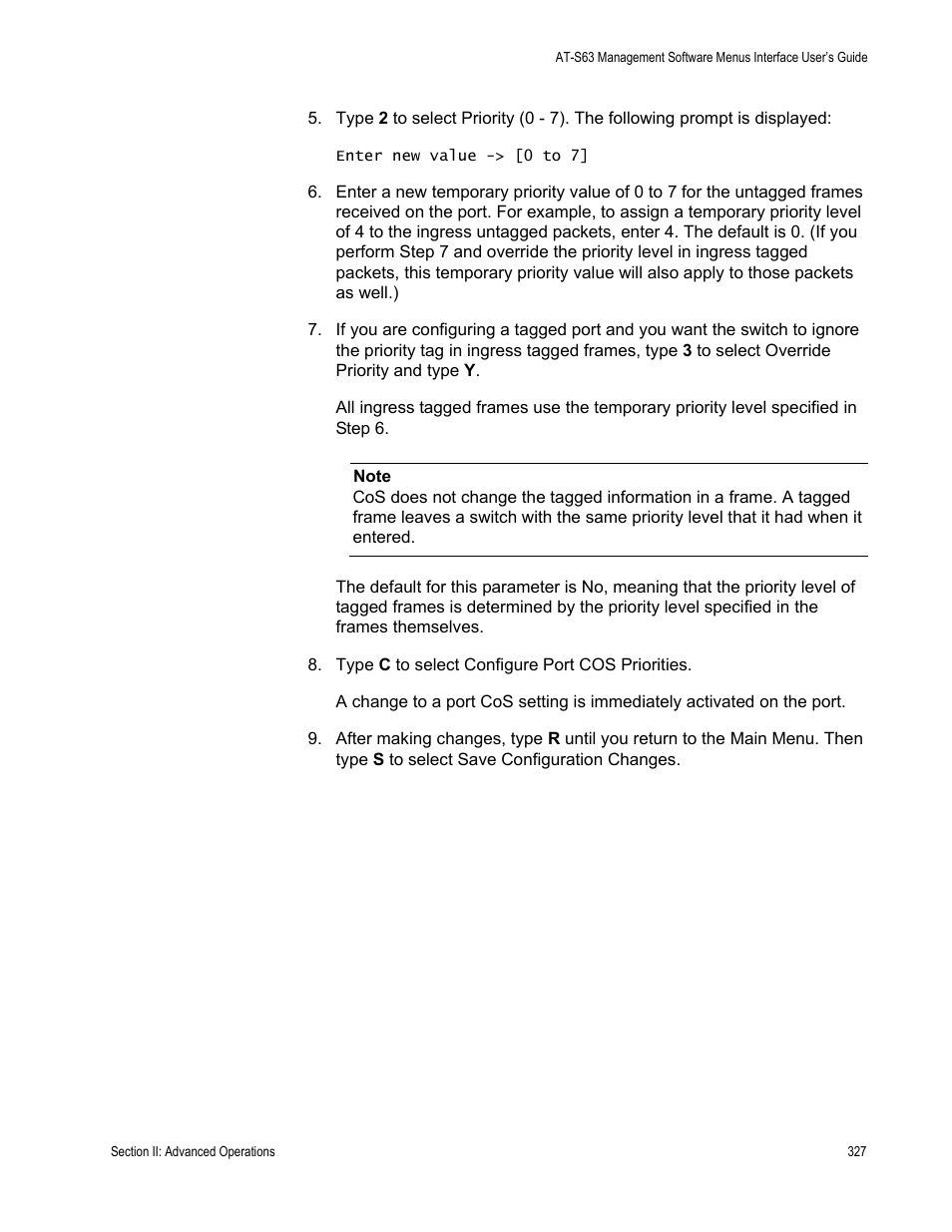 Allied Telesis AT-S63 User Manual | Page 327 / 908