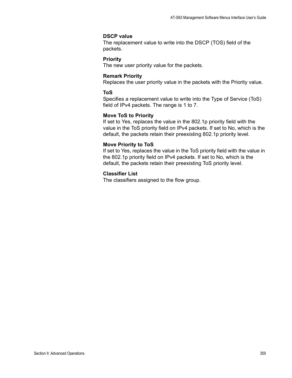 Allied Telesis AT-S63 User Manual | Page 359 / 908
