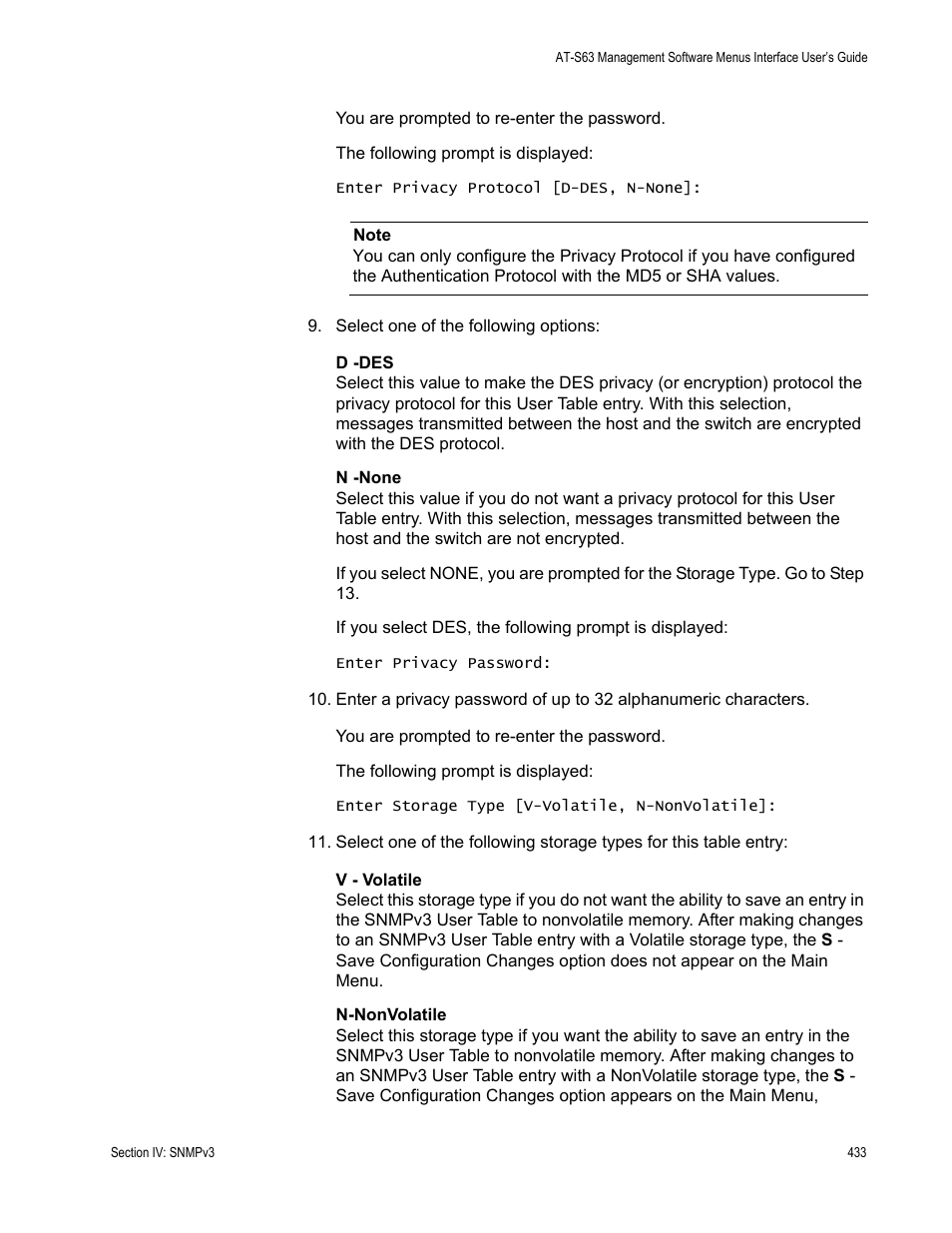 Allied Telesis AT-S63 User Manual | Page 433 / 908