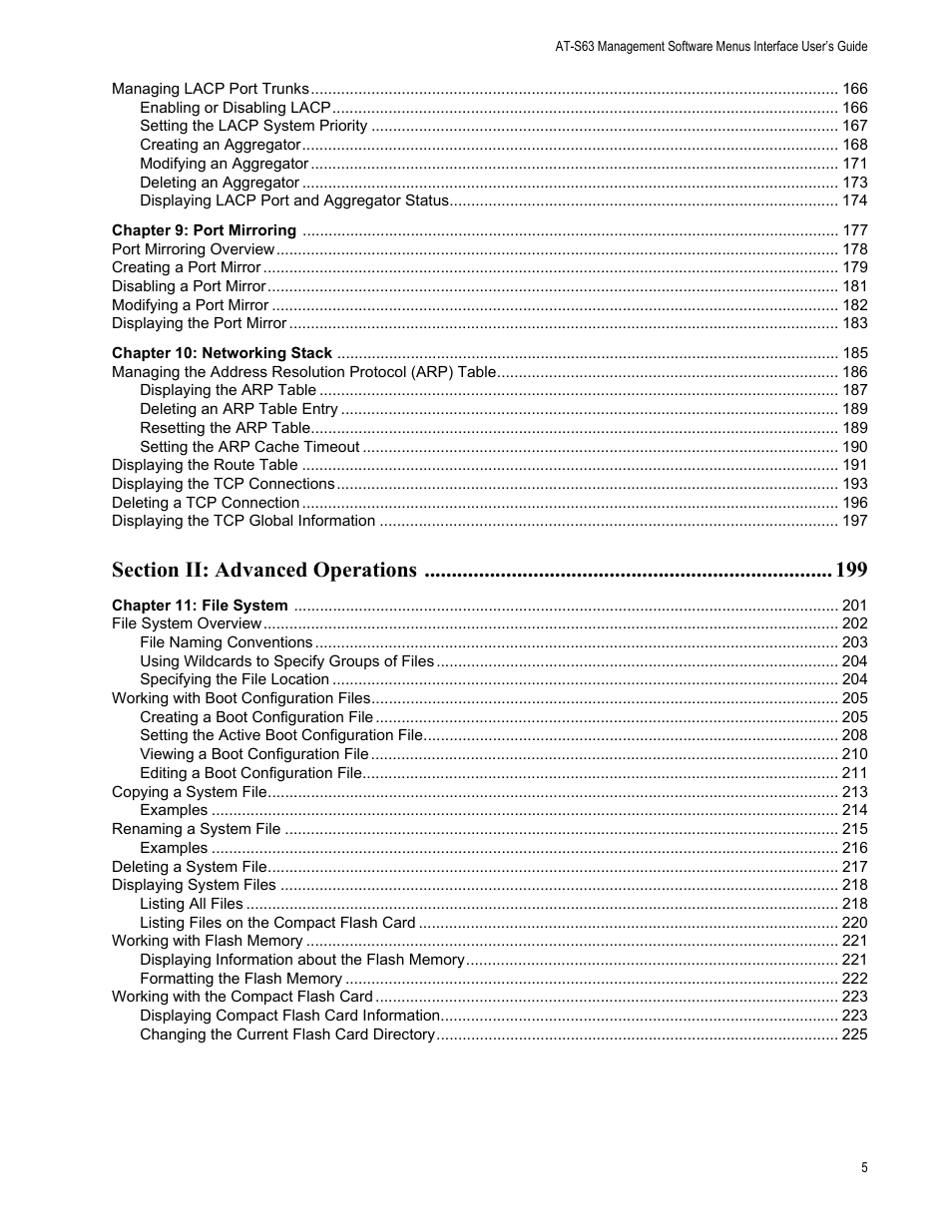 Allied Telesis AT-S63 User Manual | Page 5 / 908