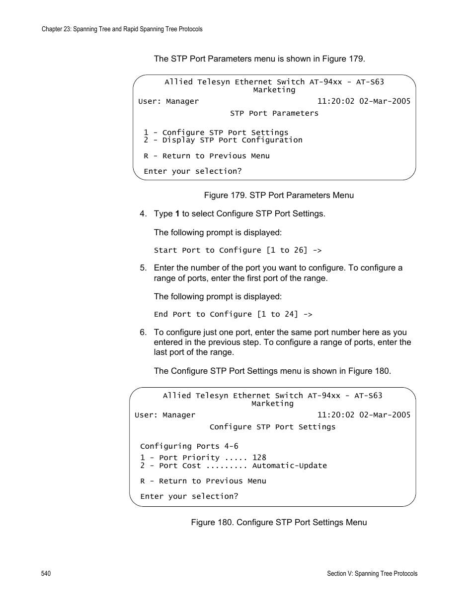 Allied Telesis AT-S63 User Manual | Page 540 / 908