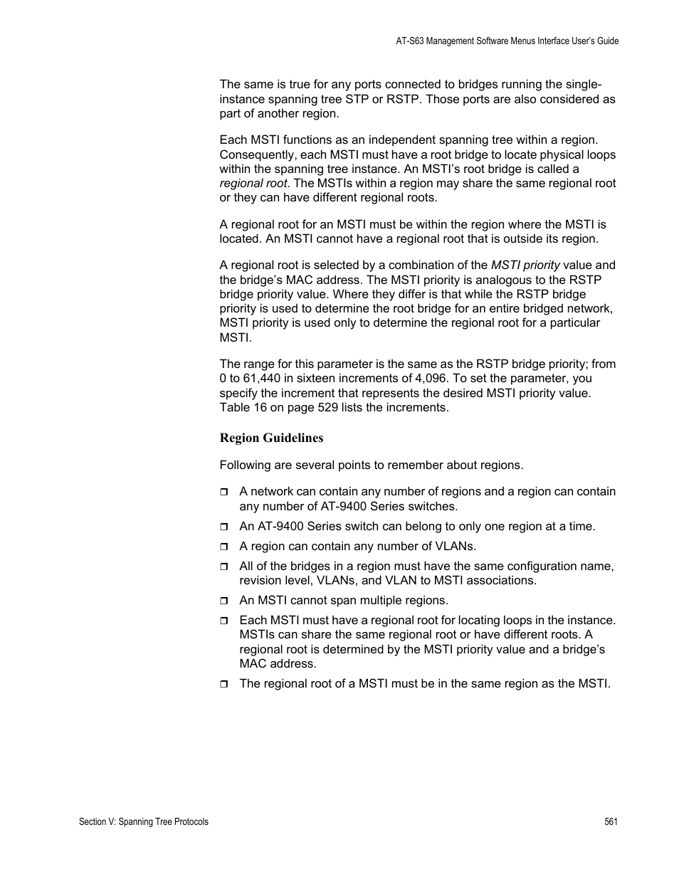 Allied Telesis AT-S63 User Manual | Page 561 / 908