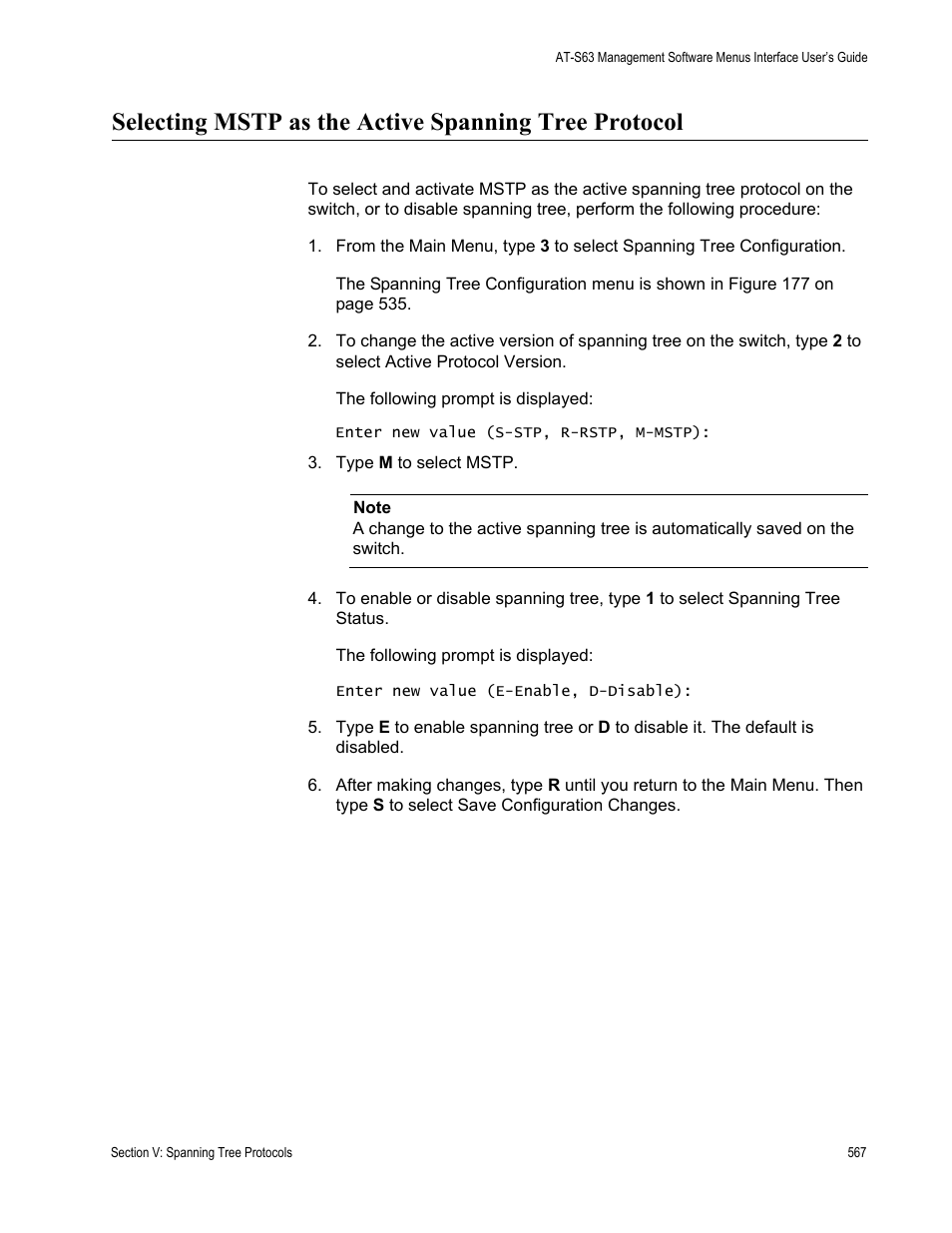 Allied Telesis AT-S63 User Manual | Page 567 / 908