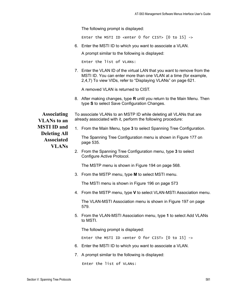 Allied Telesis AT-S63 User Manual | Page 581 / 908