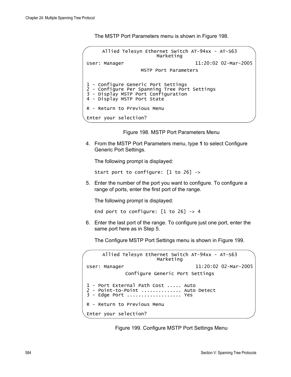 Allied Telesis AT-S63 User Manual | Page 584 / 908