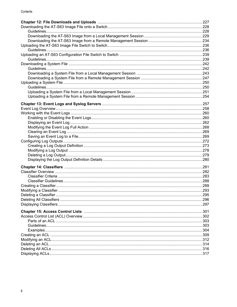 Allied Telesis AT-S63 User Manual | Page 6 / 908