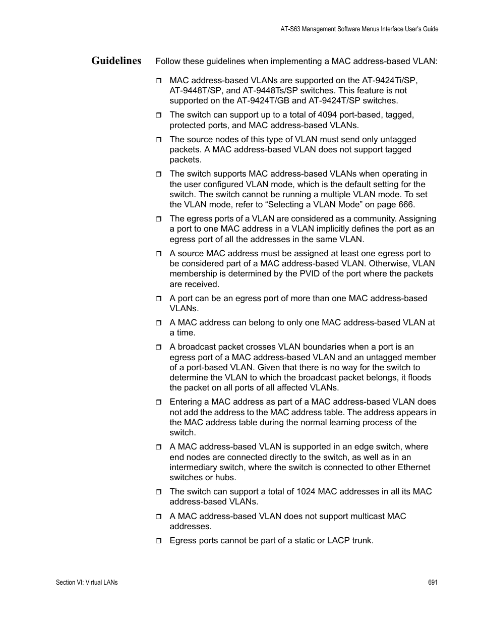 Guidelines | Allied Telesis AT-S63 User Manual | Page 691 / 908