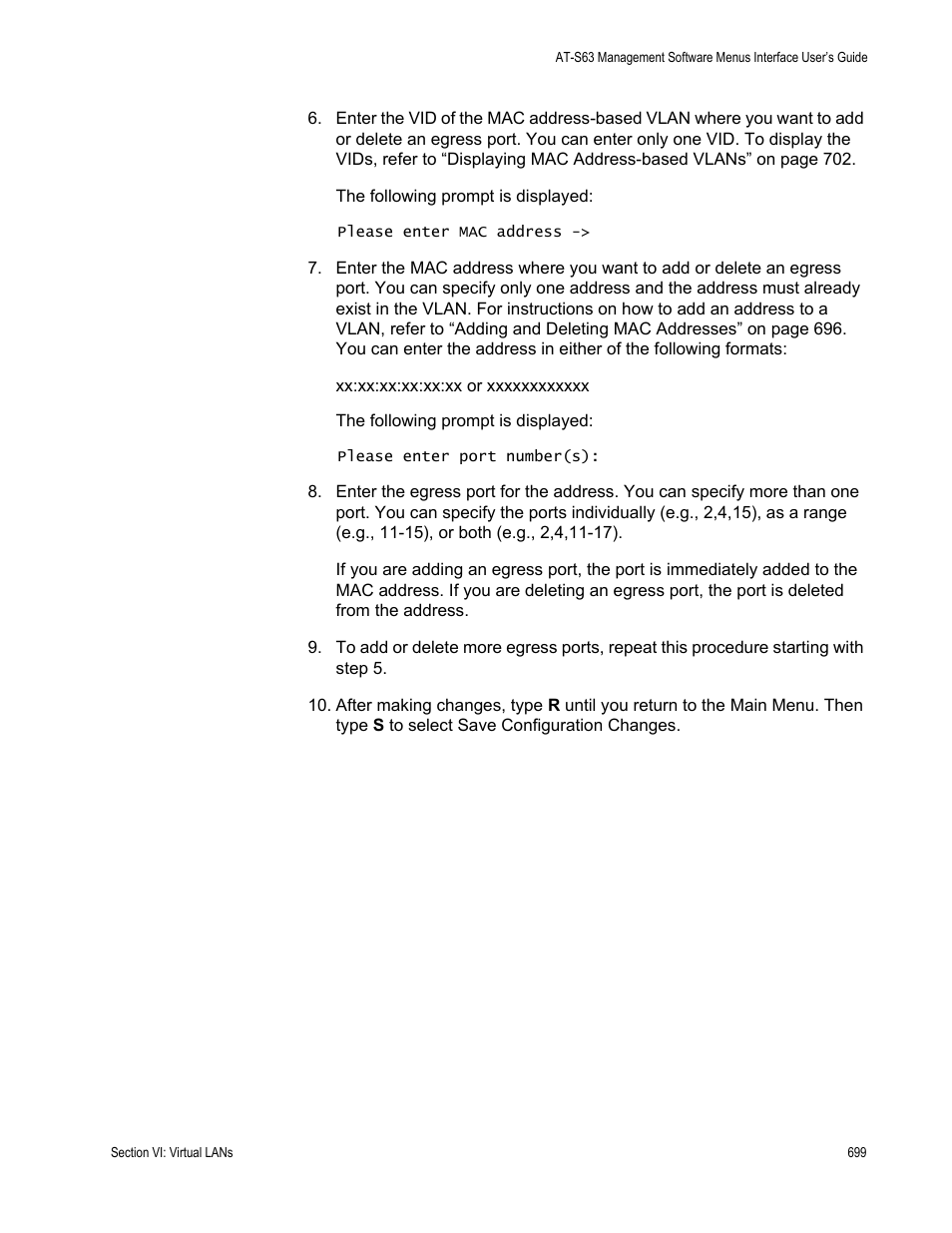 Allied Telesis AT-S63 User Manual | Page 699 / 908