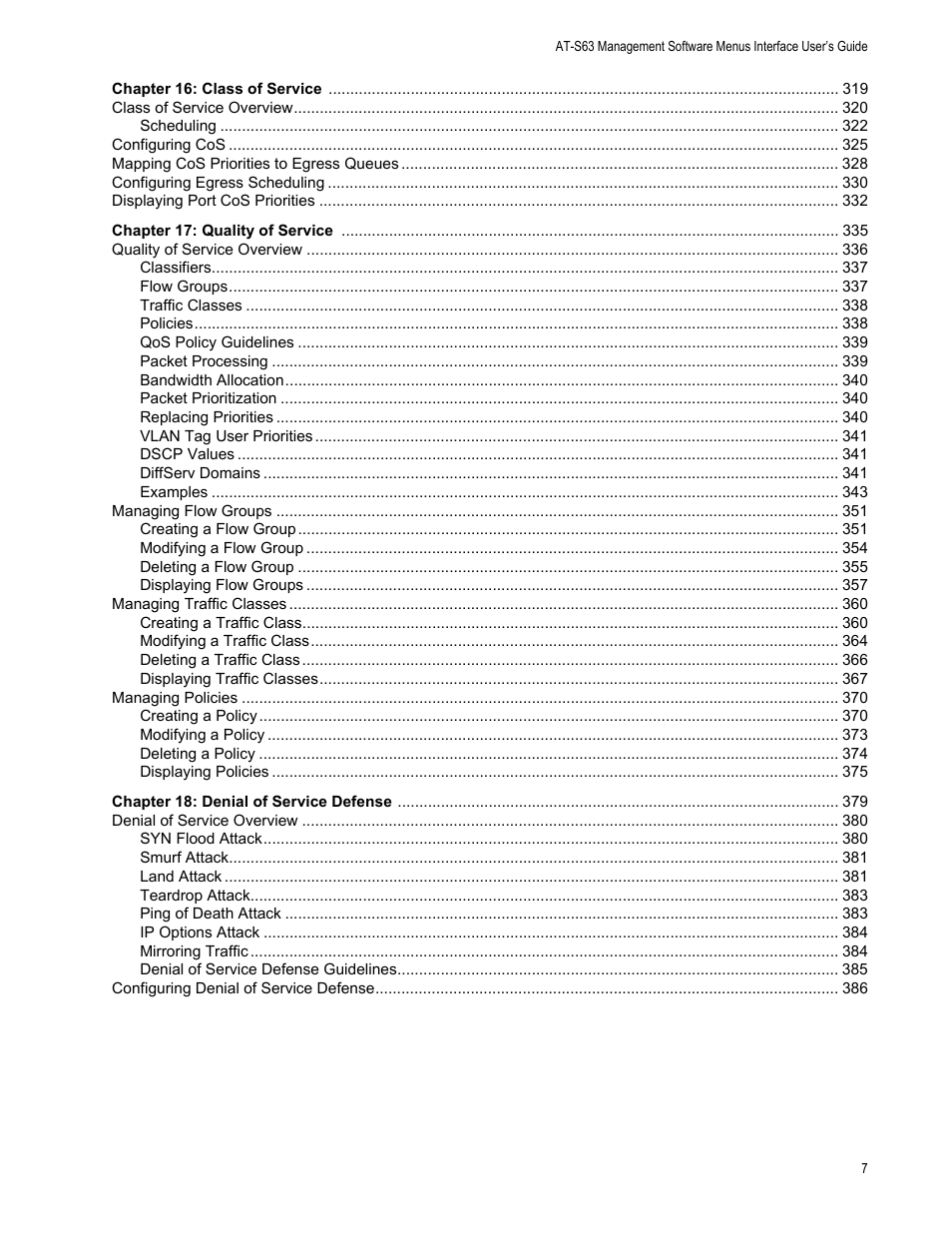 Allied Telesis AT-S63 User Manual | Page 7 / 908