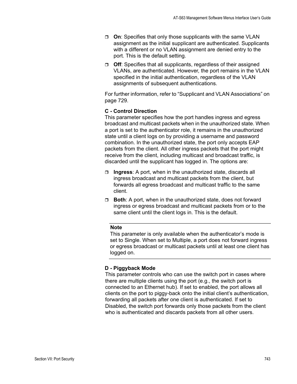 Allied Telesis AT-S63 User Manual | Page 743 / 908