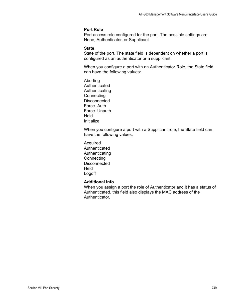 Allied Telesis AT-S63 User Manual | Page 749 / 908