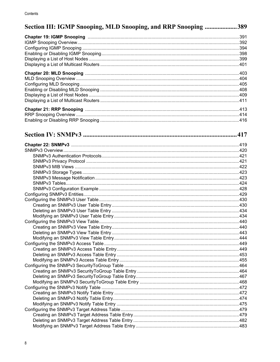 Allied Telesis AT-S63 User Manual | Page 8 / 908