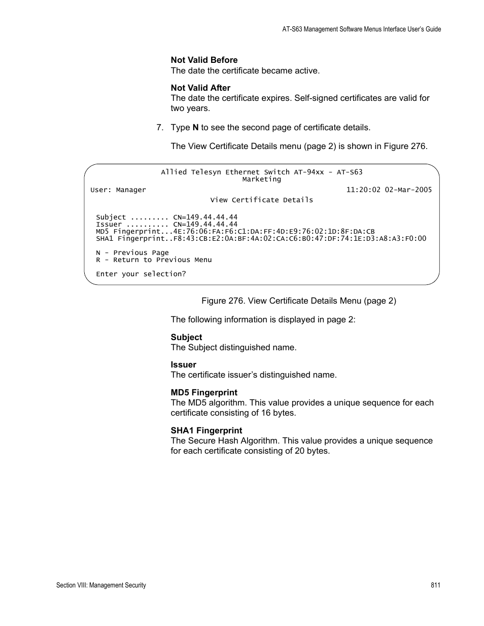 Allied Telesis AT-S63 User Manual | Page 811 / 908
