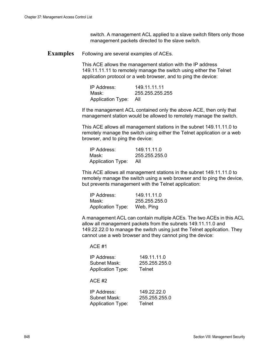 Examples | Allied Telesis AT-S63 User Manual | Page 848 / 908