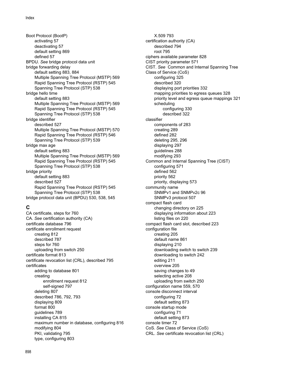 Allied Telesis AT-S63 User Manual | Page 898 / 908