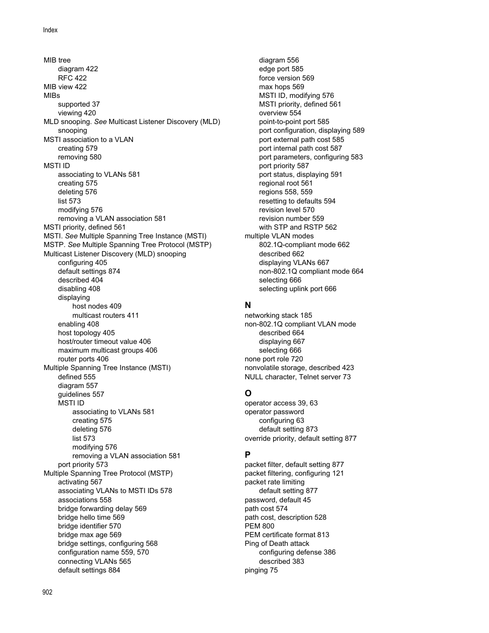Allied Telesis AT-S63 User Manual | Page 902 / 908