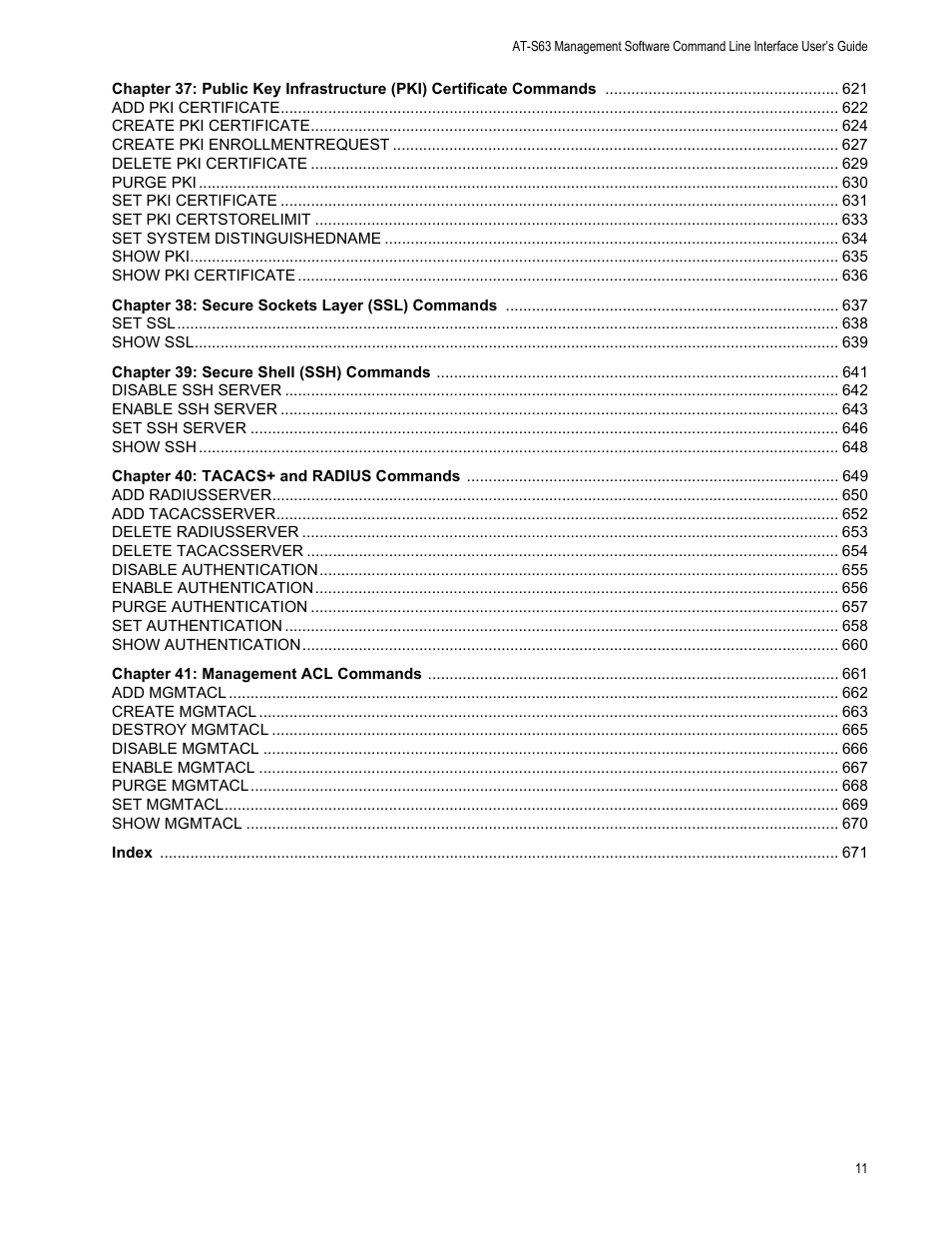 Allied Telesis AT-S63 User Manual | Page 11 / 680