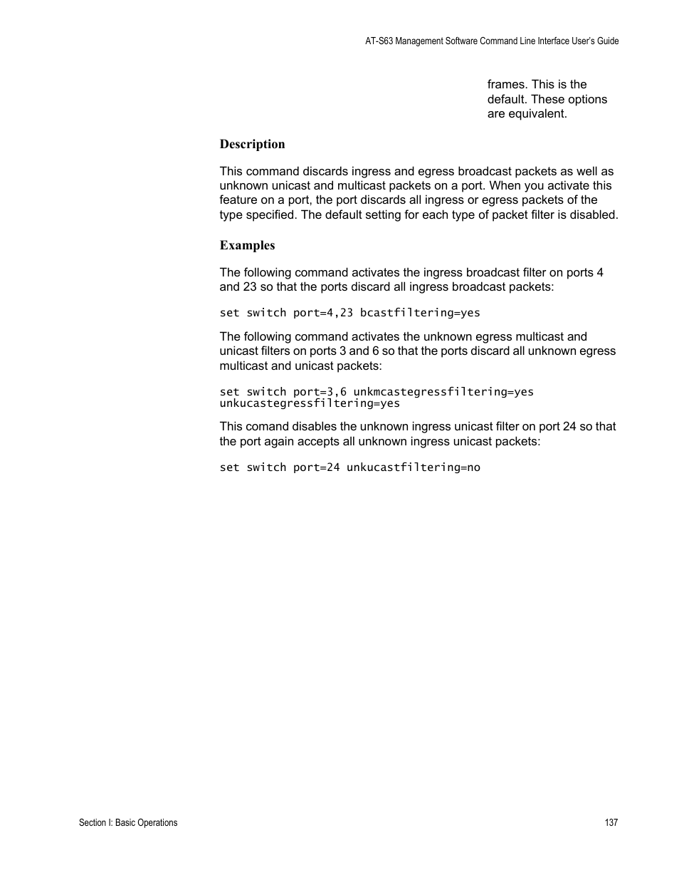 Allied Telesis AT-S63 User Manual | Page 137 / 680