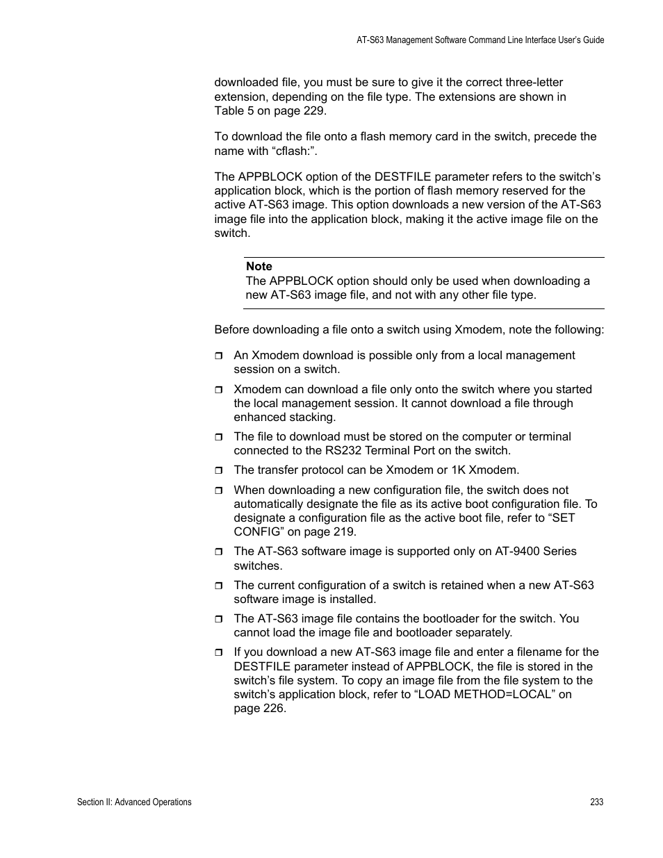 Allied Telesis AT-S63 User Manual | Page 233 / 680