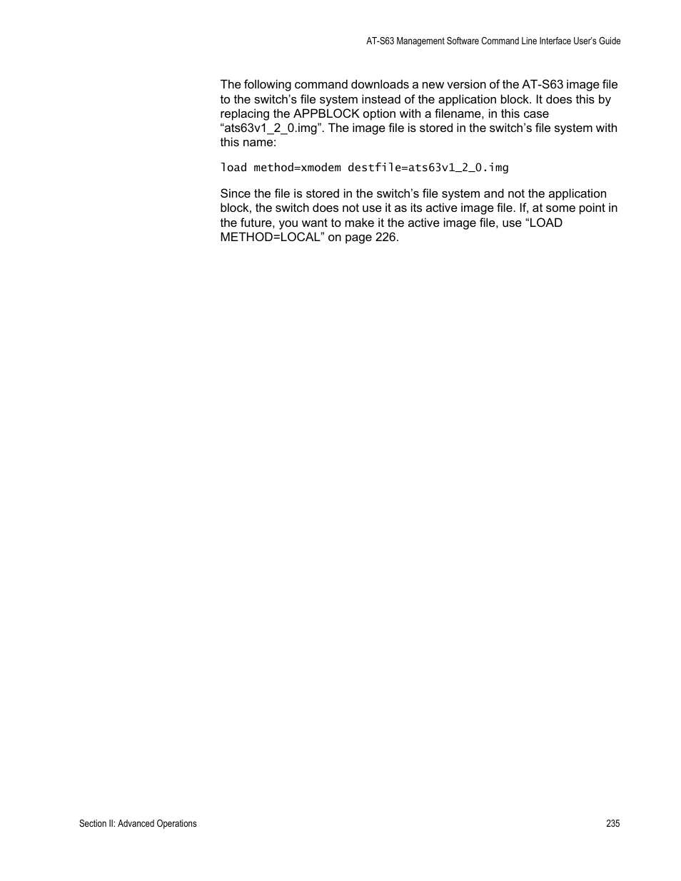Allied Telesis AT-S63 User Manual | Page 235 / 680