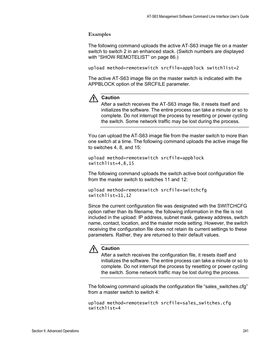 Allied Telesis AT-S63 User Manual | Page 241 / 680