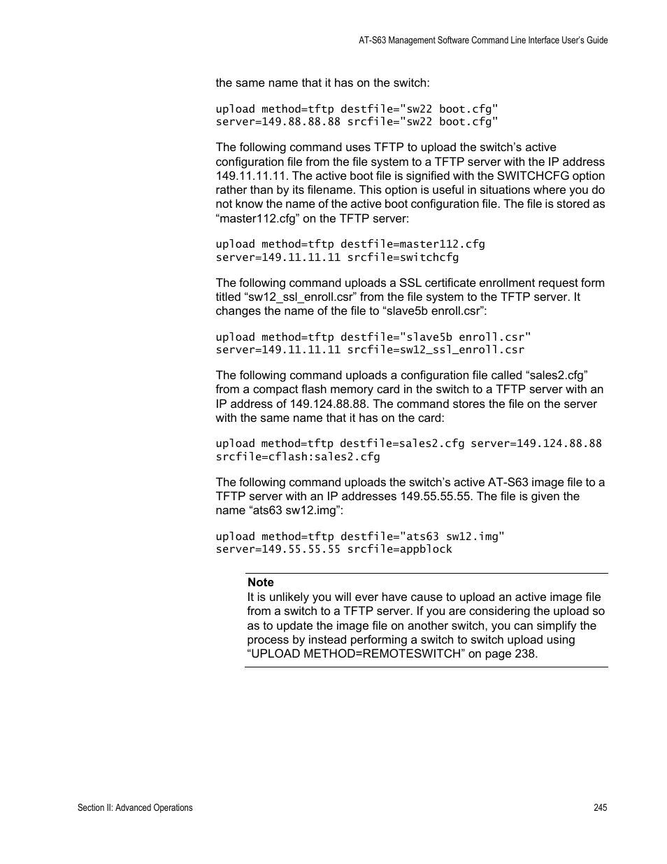 Allied Telesis AT-S63 User Manual | Page 245 / 680