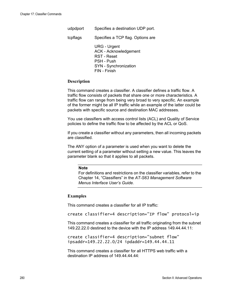 Allied Telesis AT-S63 User Manual | Page 280 / 680