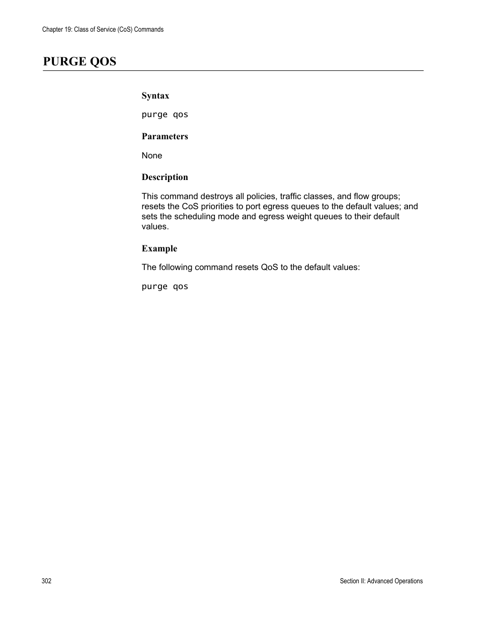 Purge qos | Allied Telesis AT-S63 User Manual | Page 302 / 680