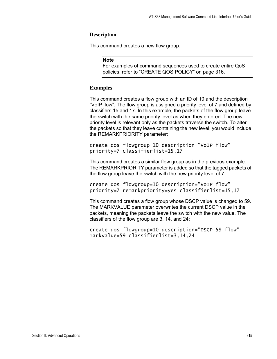 Allied Telesis AT-S63 User Manual | Page 315 / 680