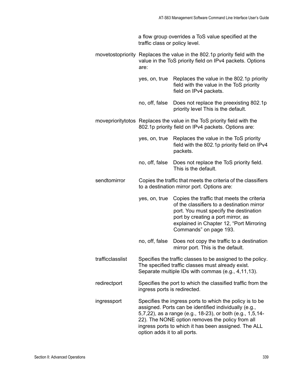 Allied Telesis AT-S63 User Manual | Page 339 / 680