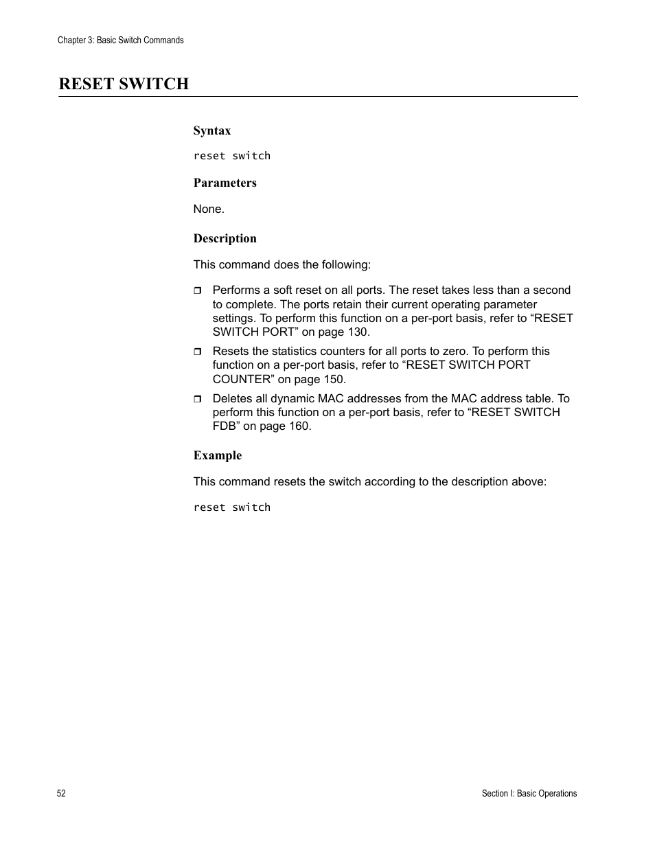 Reset switch | Allied Telesis AT-S63 User Manual | Page 52 / 680