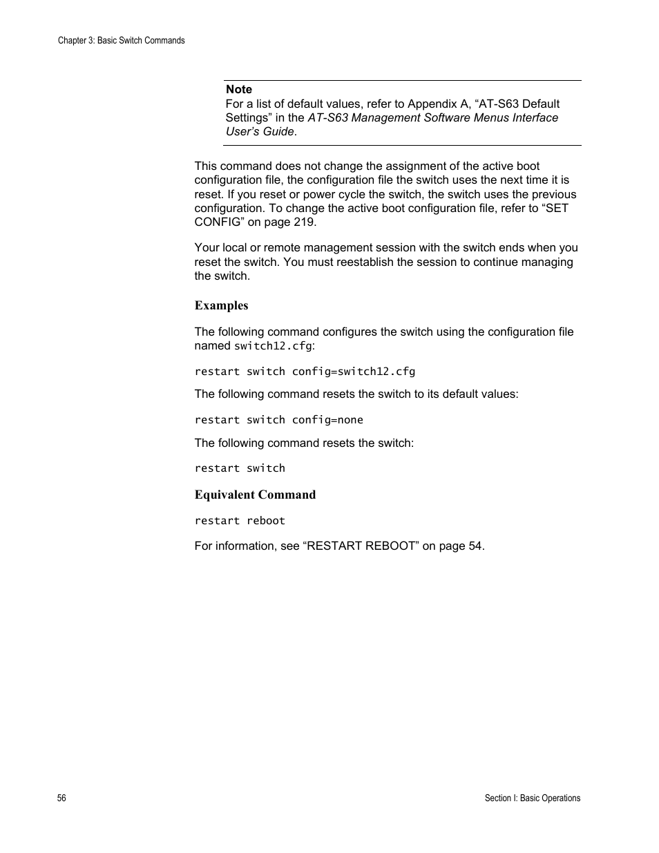 Allied Telesis AT-S63 User Manual | Page 56 / 680