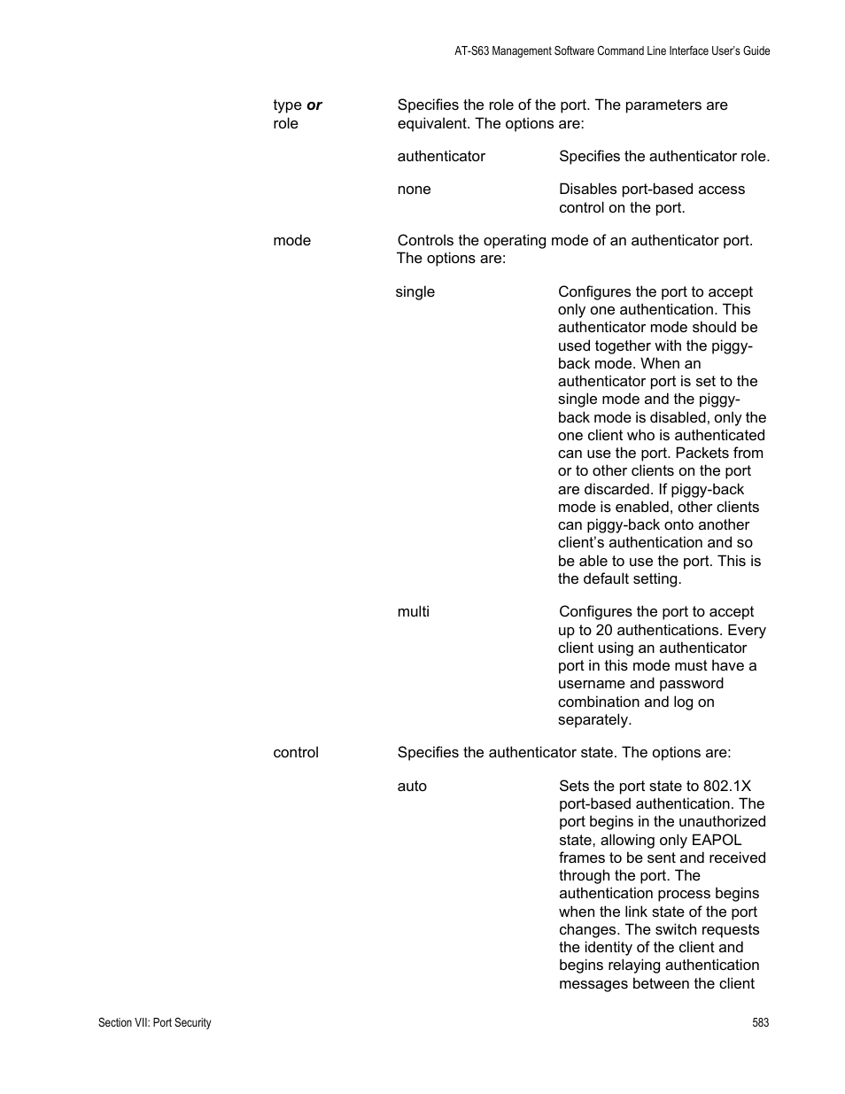 Allied Telesis AT-S63 User Manual | Page 583 / 680