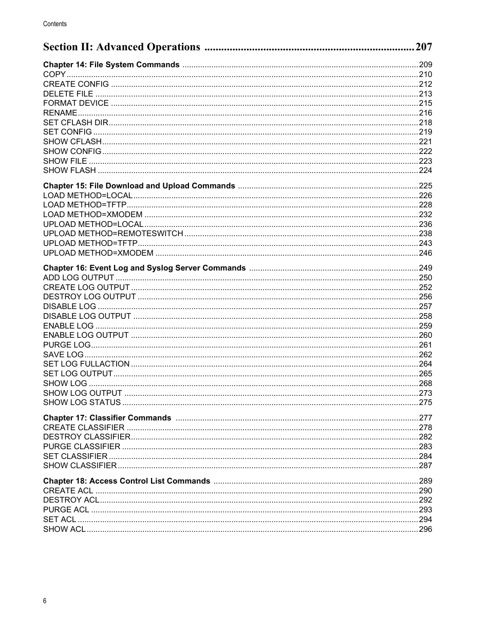 Allied Telesis AT-S63 User Manual | Page 6 / 680