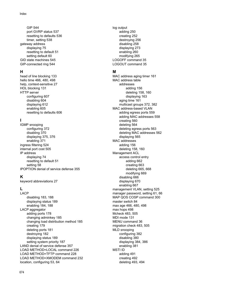 Allied Telesis AT-S63 User Manual | Page 674 / 680