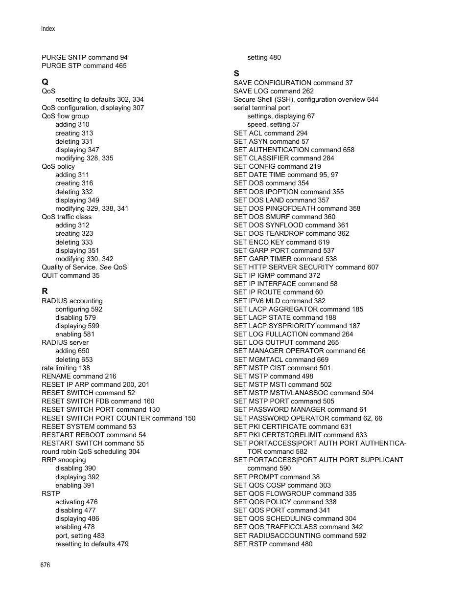 Allied Telesis AT-S63 User Manual | Page 676 / 680