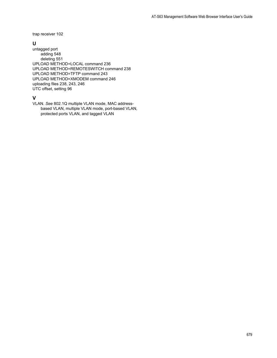 Allied Telesis AT-S63 User Manual | Page 679 / 680