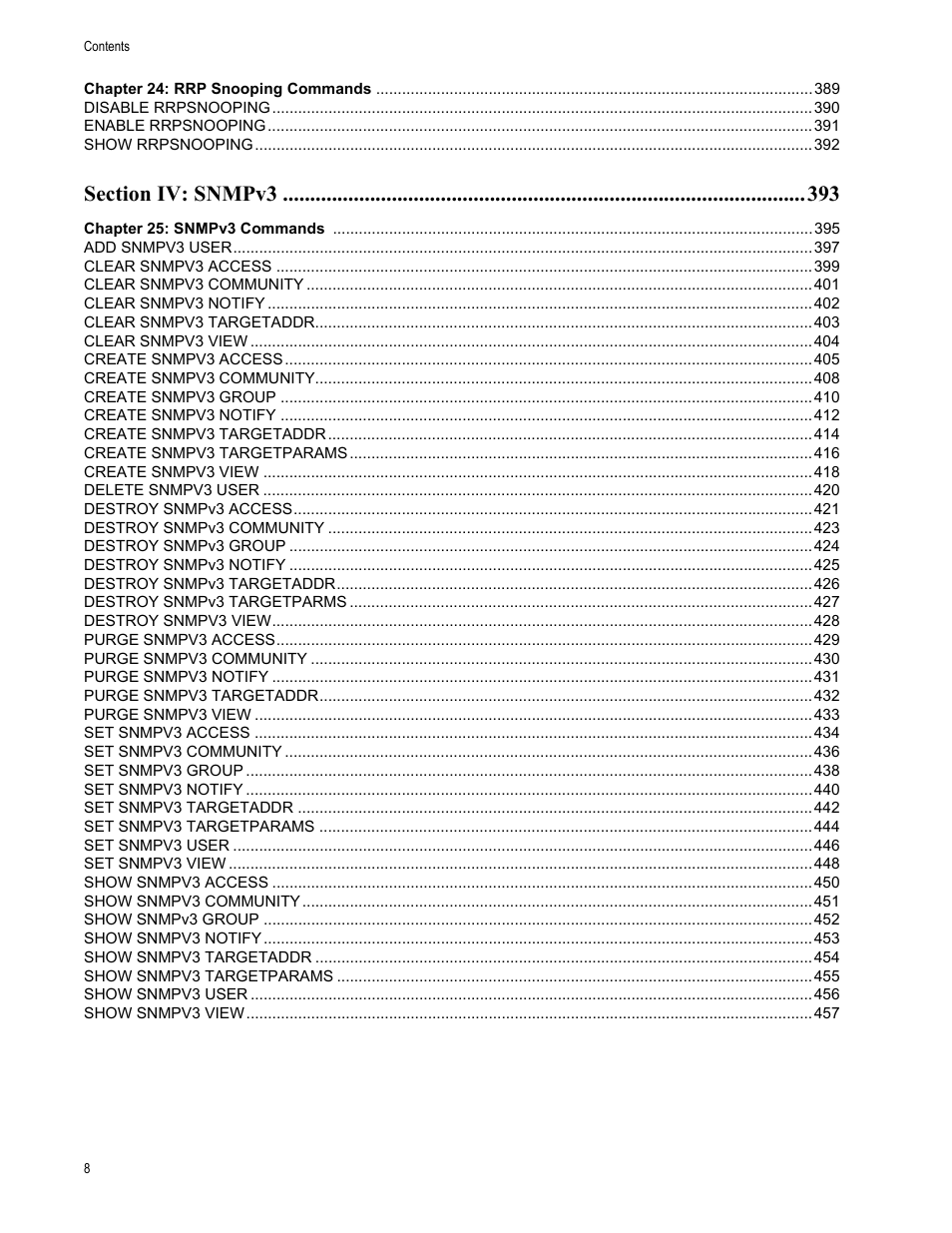 Allied Telesis AT-S63 User Manual | Page 8 / 680