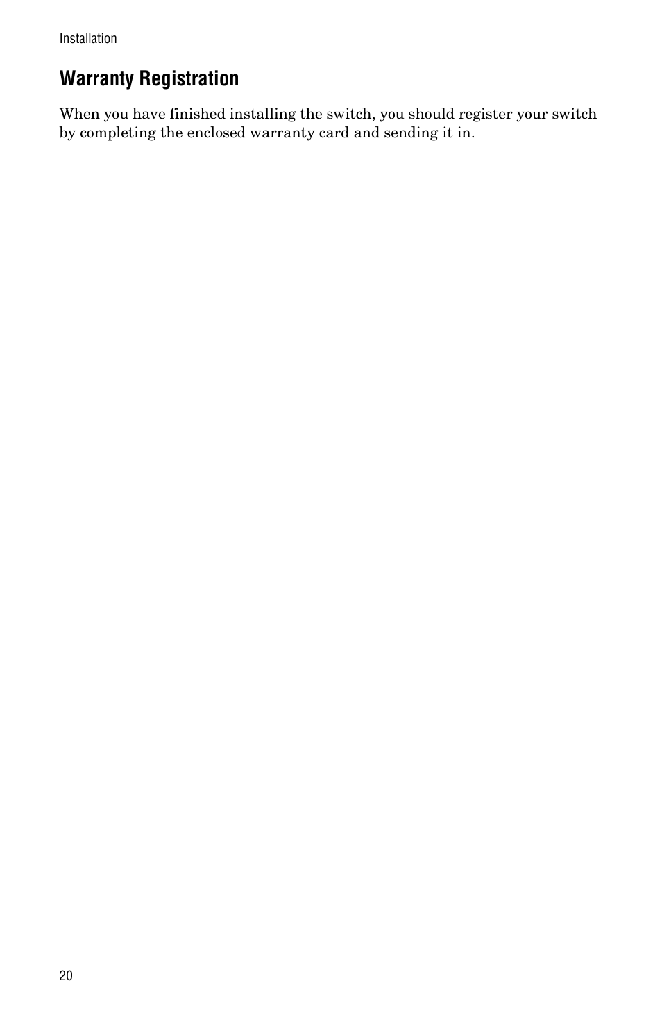 Warranty registration | Allied Telesis AT-FS705PD User Manual | Page 28 / 48