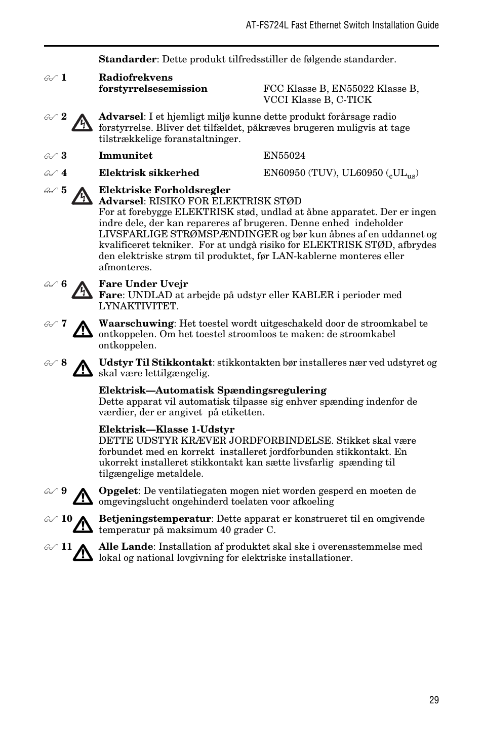 Allied Telesis AT-FS724L User Manual | Page 37 / 46