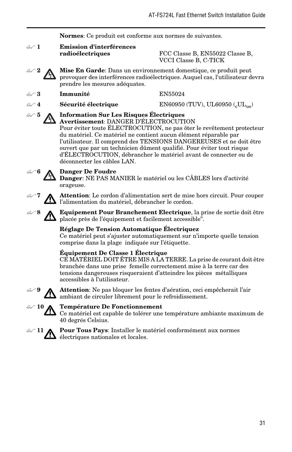 Allied Telesis AT-FS724L User Manual | Page 39 / 46