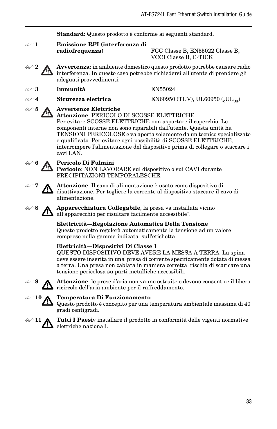 Allied Telesis AT-FS724L User Manual | Page 41 / 46