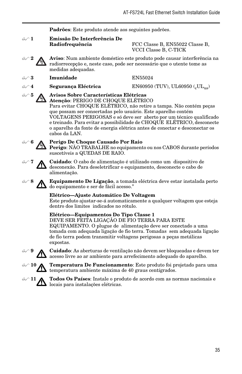 Allied Telesis AT-FS724L User Manual | Page 43 / 46