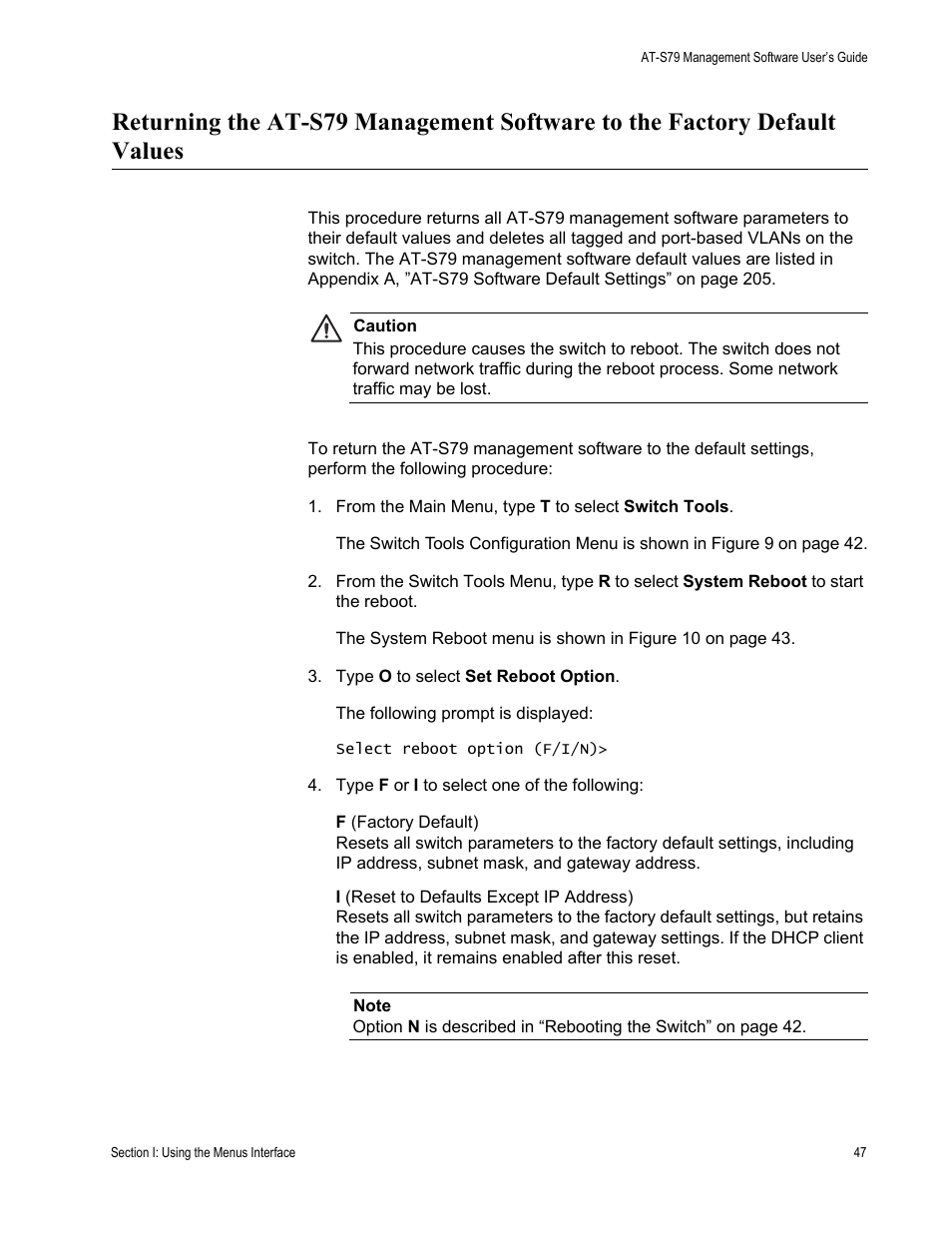 Allied Telesis AT-S79 User Manual | Page 47 / 210