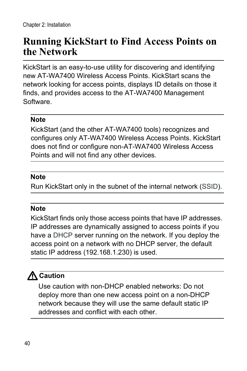 Allied Telesis AT-WA7400 User Manual | Page 40 / 60